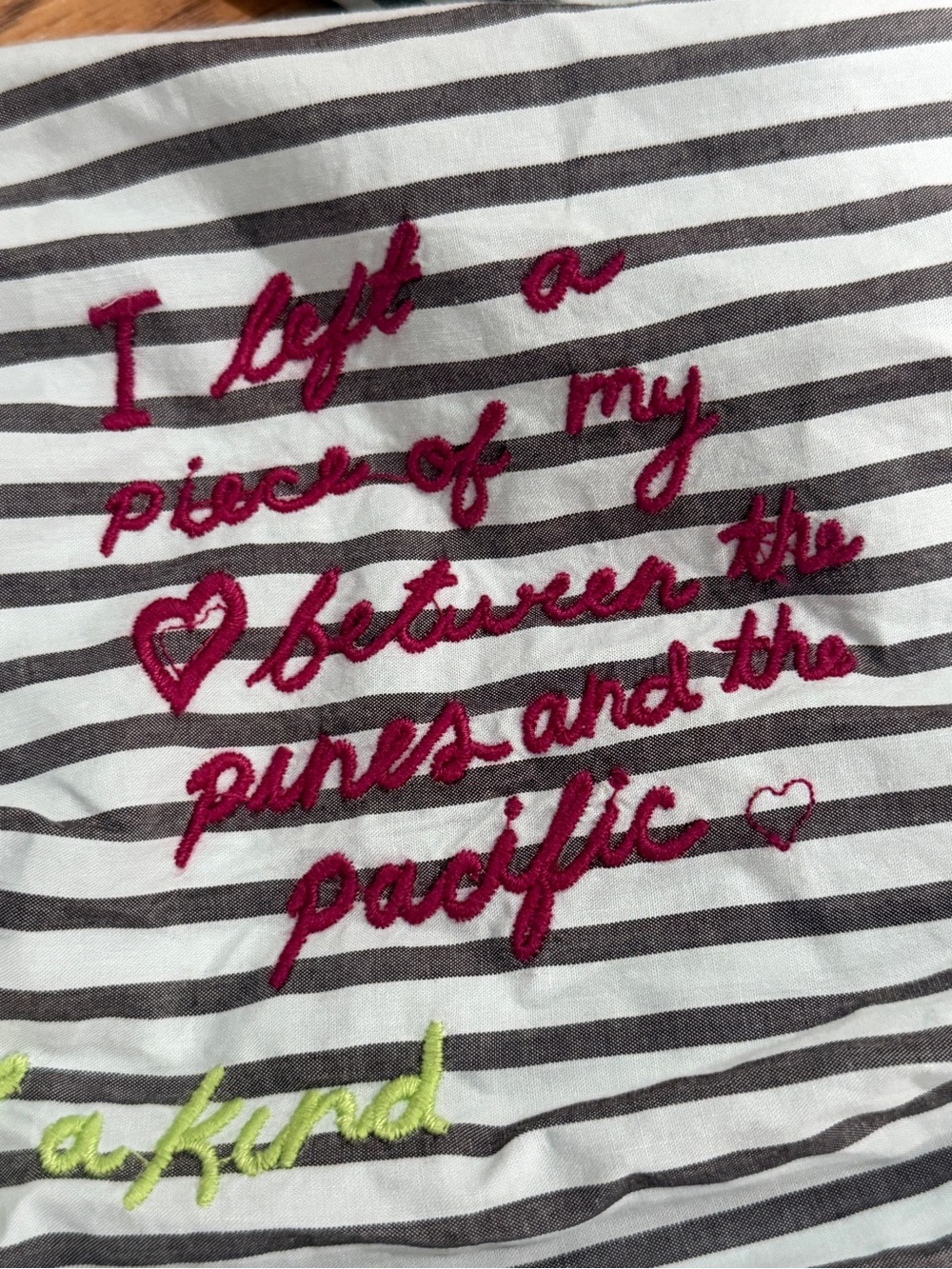 We The Free Striped Button-Down Shirt with Multicolor Embroidery - Picture 8 of 10